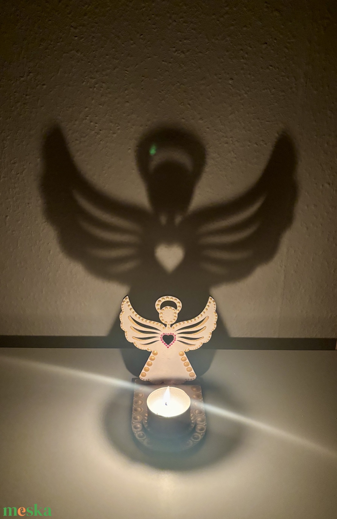 Angyalka árnyéklámpa - otthon & életmód - gyertya, illat, aroma - mécses és mécsestartó - Meska.hu