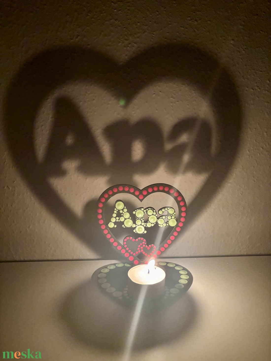 Apa feliratú árnyéklámpa - otthon & életmód - gyertya, illat, aroma - mécses és mécsestartó - Meska.hu