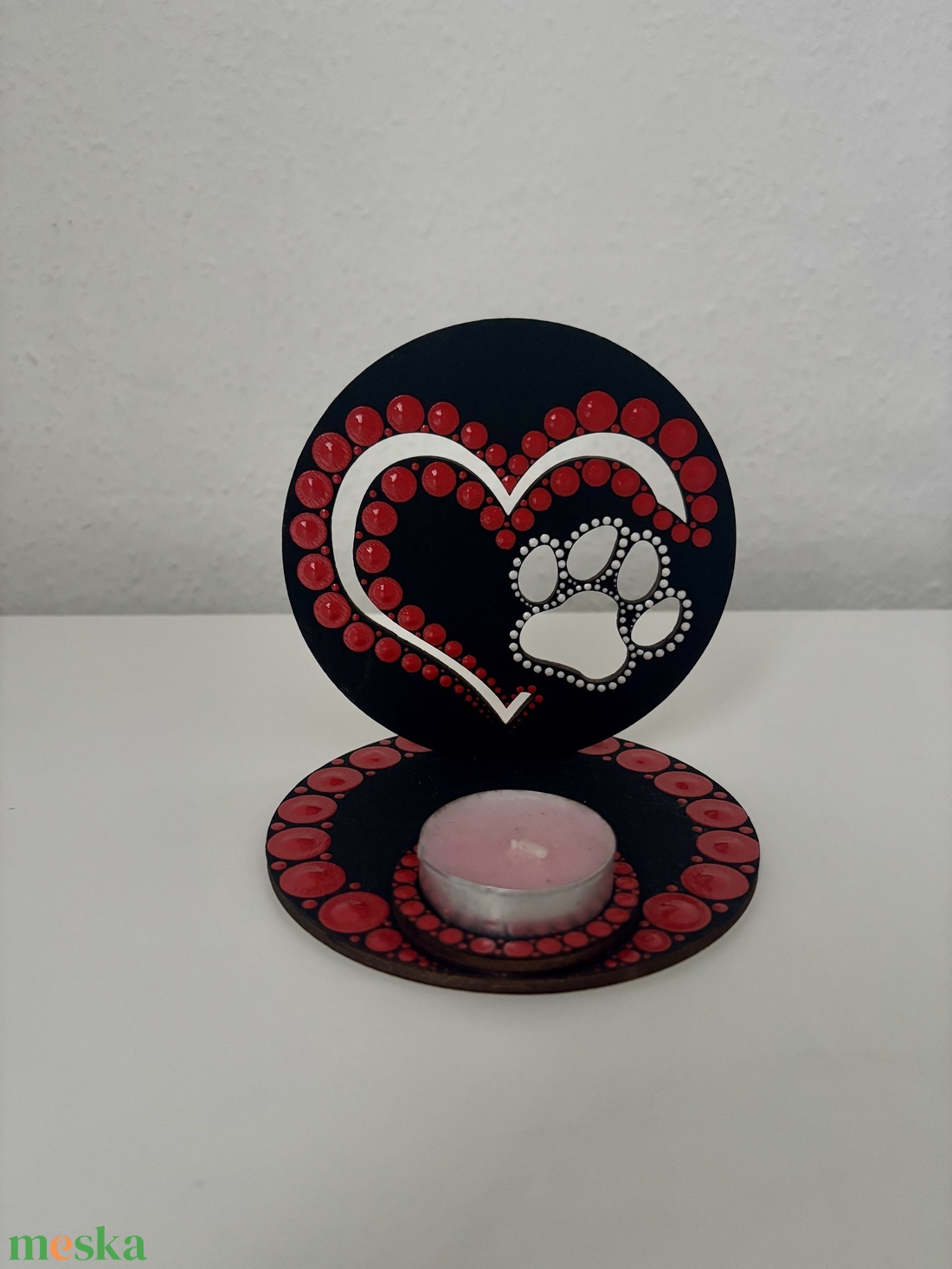 Tappancs szív árnyéklámpa - otthon & életmód - gyertya, illat, aroma - mécses és mécsestartó - Meska.hu