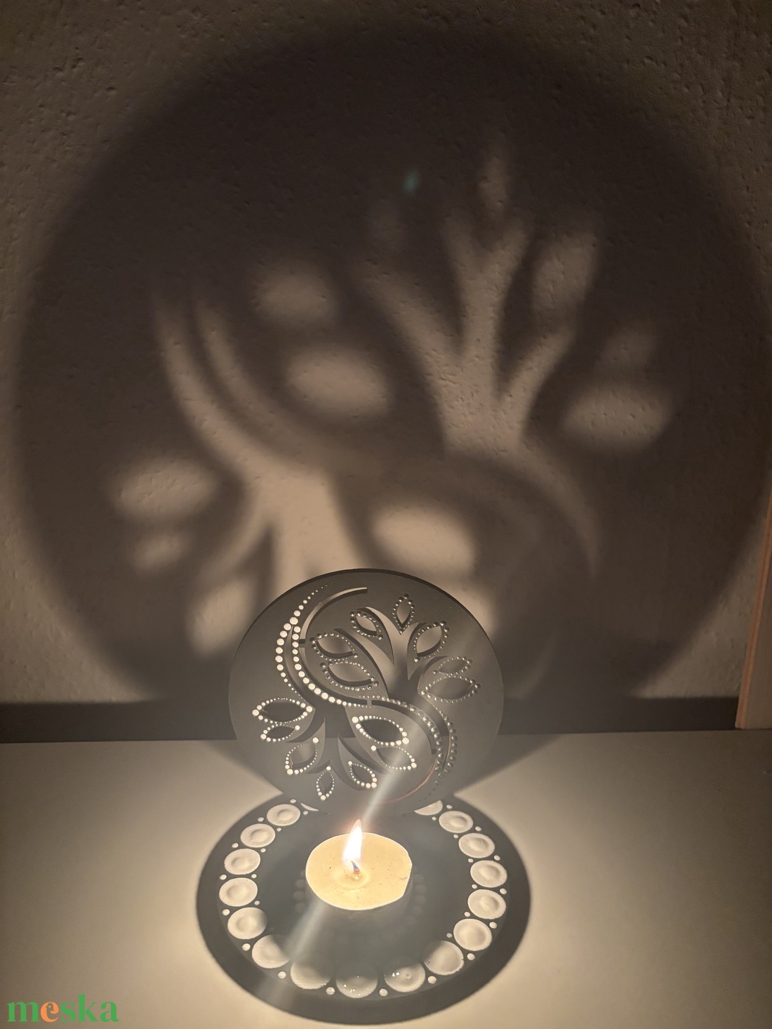 Jing-jang árnyéklámpa - otthon & életmód - gyertya, illat, aroma - mécses és mécsestartó - Meska.hu