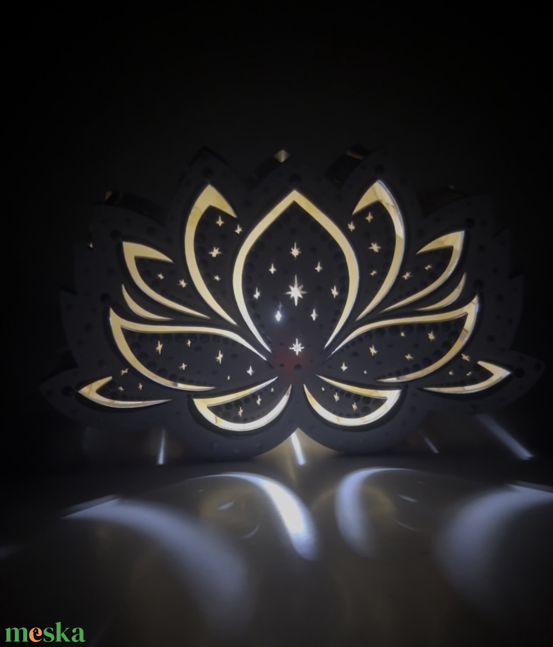 Lótuszvirág lámpa - otthon & életmód - lámpa - hangulatlámpa - Meska.hu