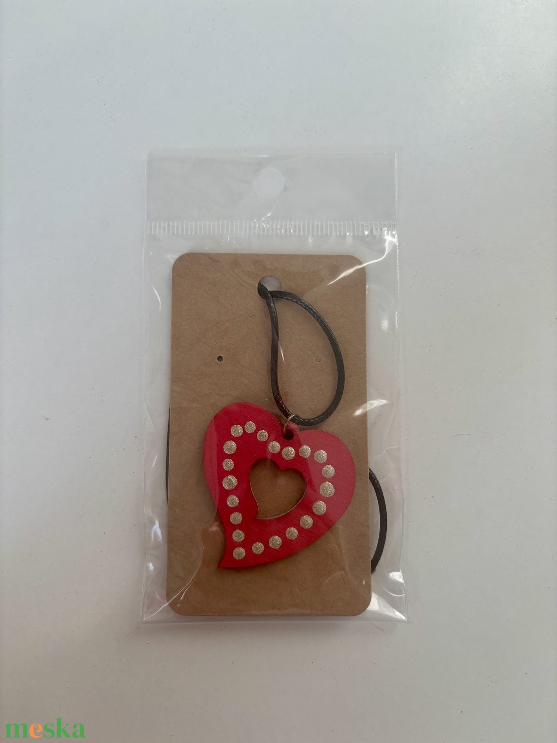 Nyaklánc szív medállal - ékszer - nyaklánc - medálos nyaklánc - Meska.hu