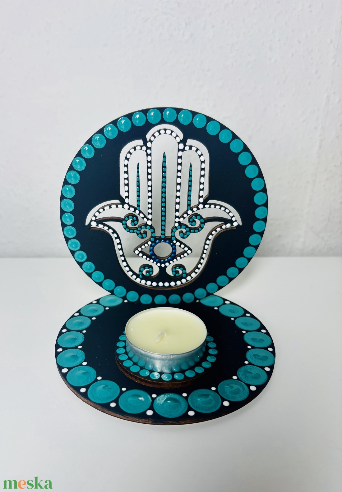 Hamsa kéz árnyéklámpa - otthon & életmód - gyertya, illat, aroma - mécses és mécsestartó - Meska.hu