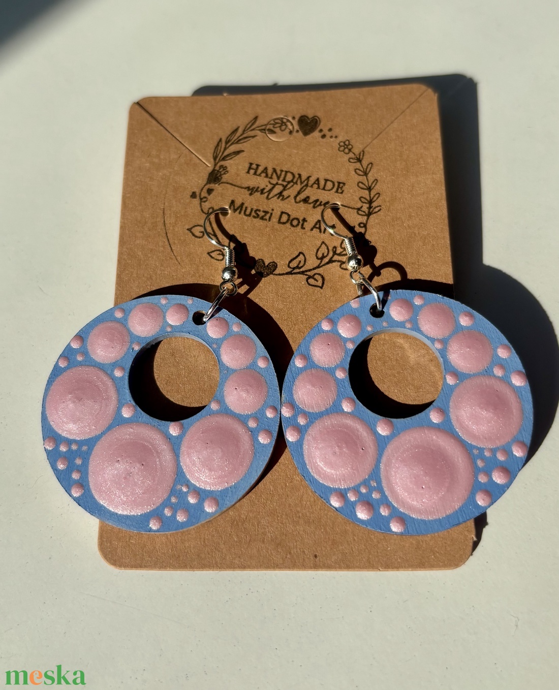 Pasztell fülbevaló - ékszer - fülbevaló - fülékszer - Meska.hu