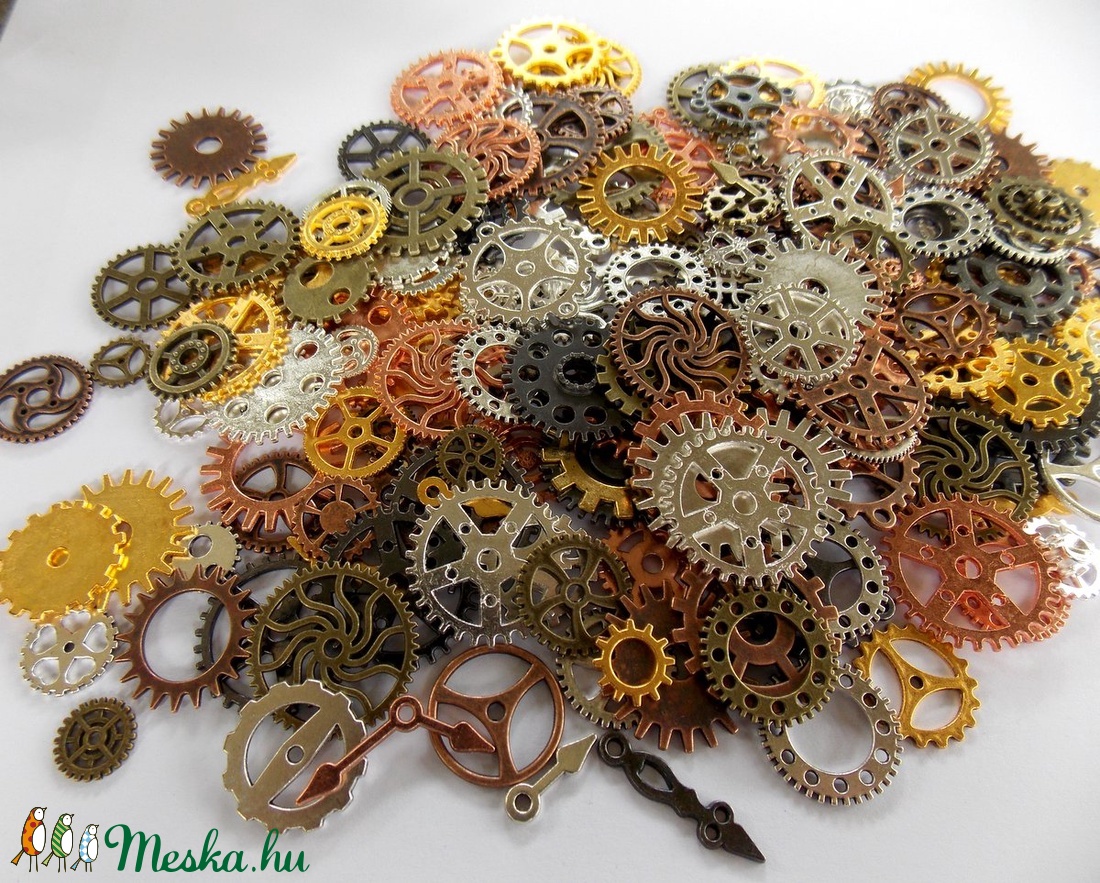 Steampunk /1 - kellékek & szerszámok - gyöngyfűzés kellékek - fém köztesek - Meska.hu