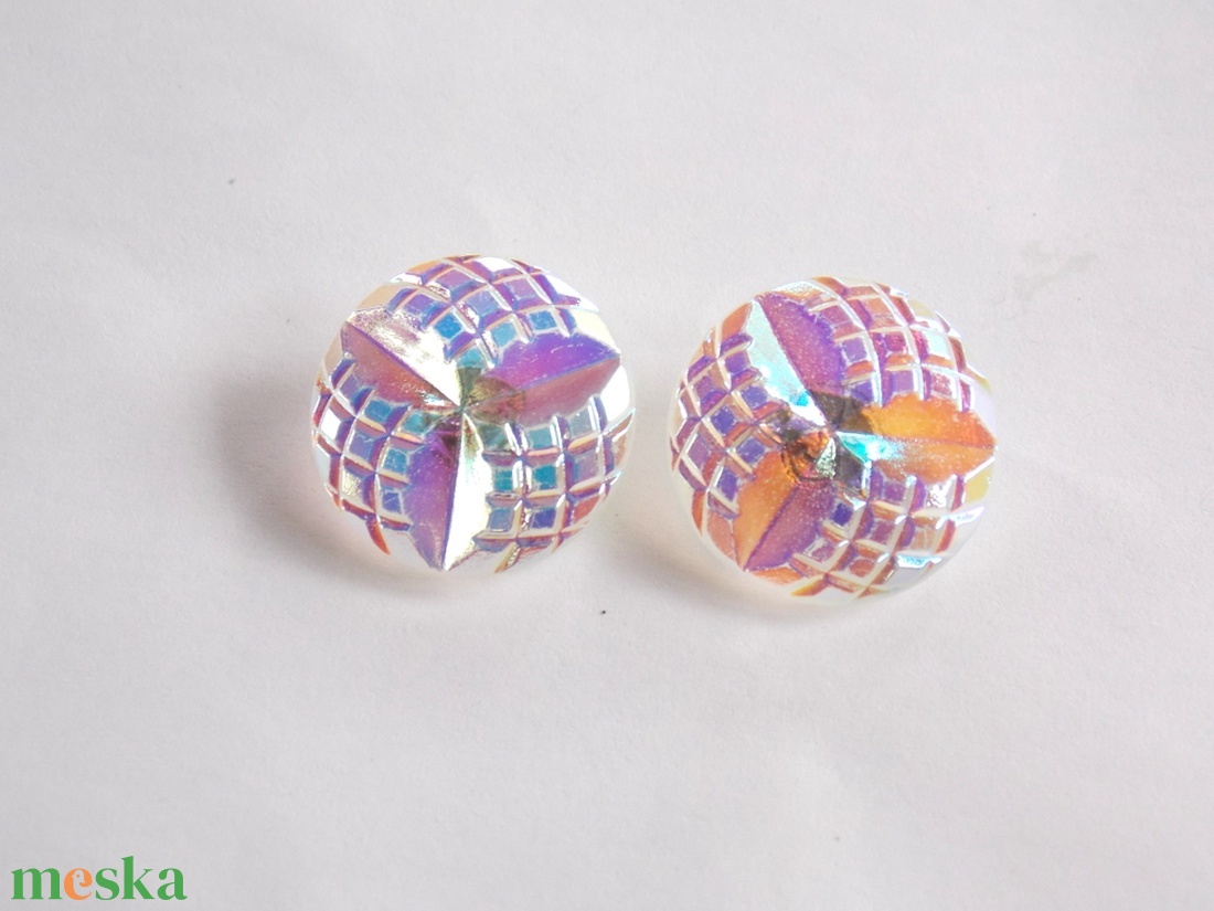 Szivárvány virágok 18mm - kellékek & szerszámok - gyöngyfűzés kellékek - cabochon - Meska.hu Szivárvány virágok 18mm - kellékek & szerszámok - gyöngyfűzés kellékek - cabochon - Meska.hu