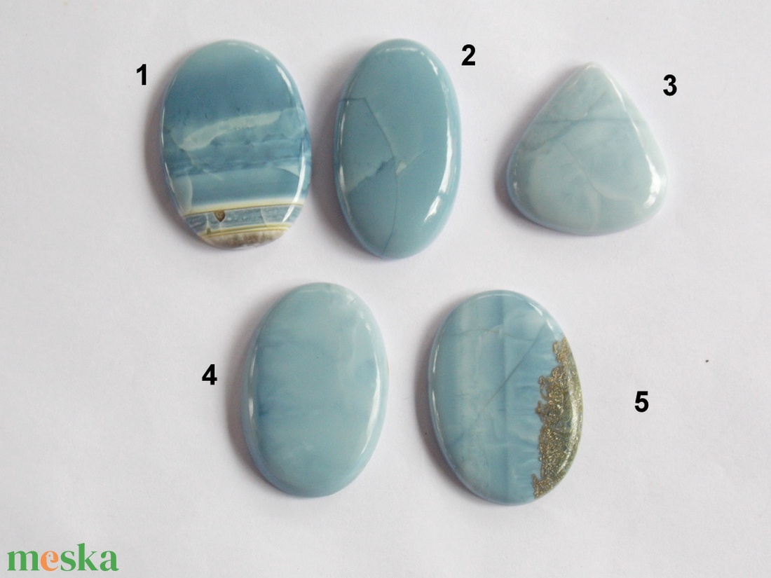 Kék opál - kellékek & szerszámok - gyöngyfűzés kellékek - cabochon - Meska.hu Kék opál - kellékek & szerszámok - gyöngyfűzés kellékek - cabochon - Meska.hu