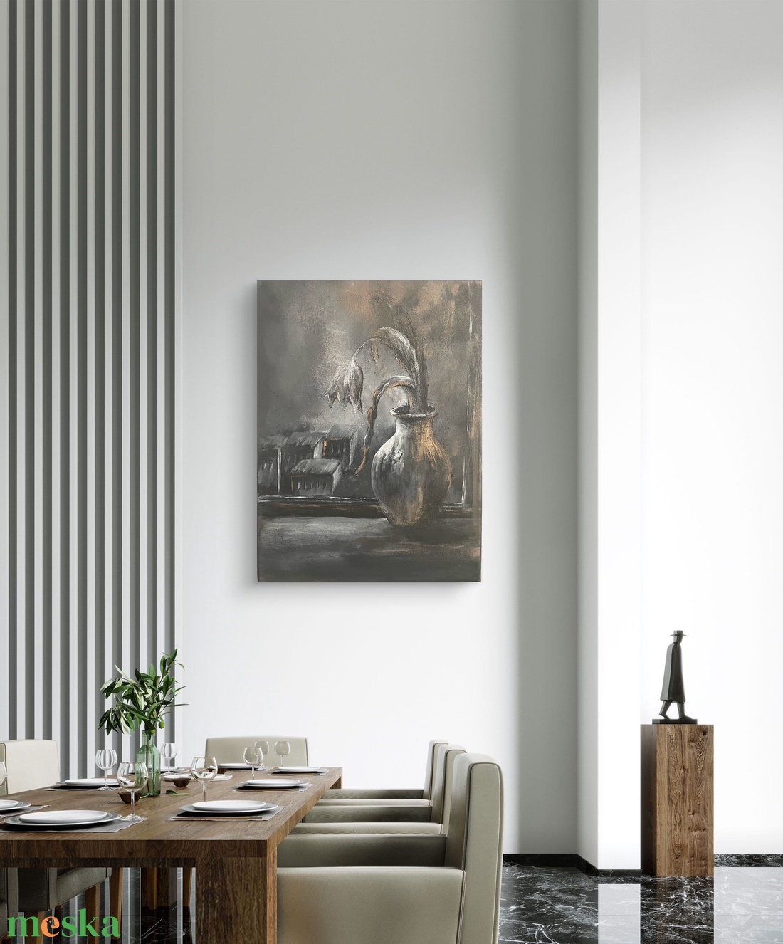 Elhervadt csend - akril festmény - művészet - festmény - akril - Meska.hu