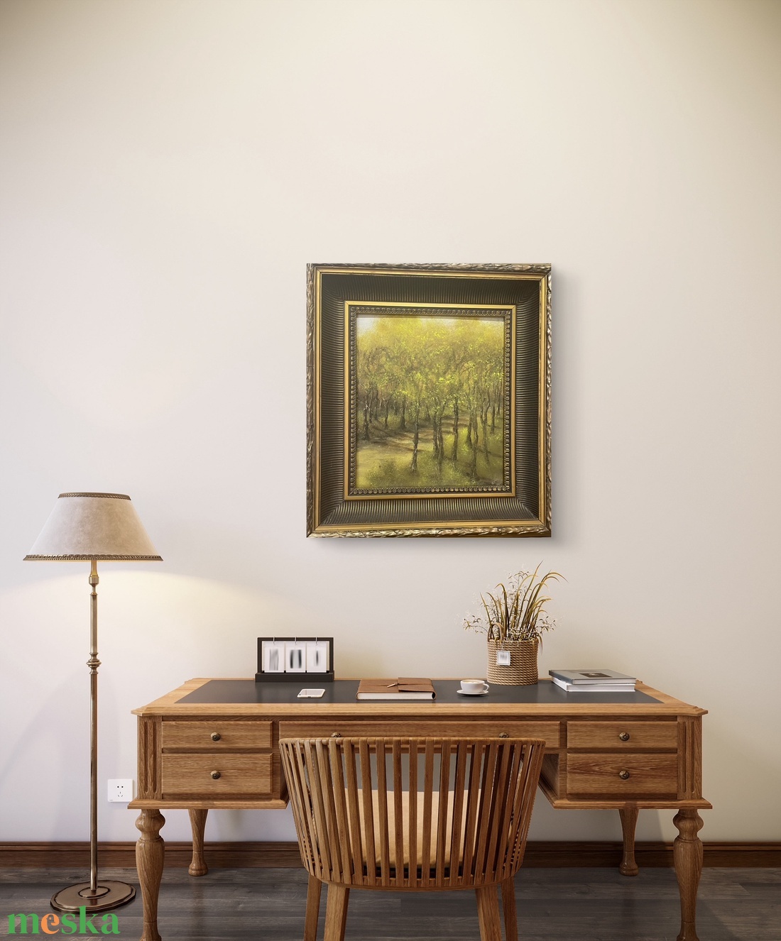 Erdei ösvény - olaj festmény - művészet - festmény - akril - Meska.hu