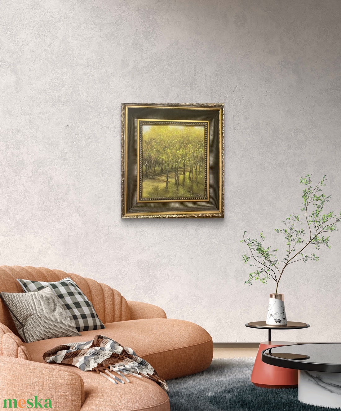 Erdei ösvény - olaj festmény - művészet - festmény - akril - Meska.hu