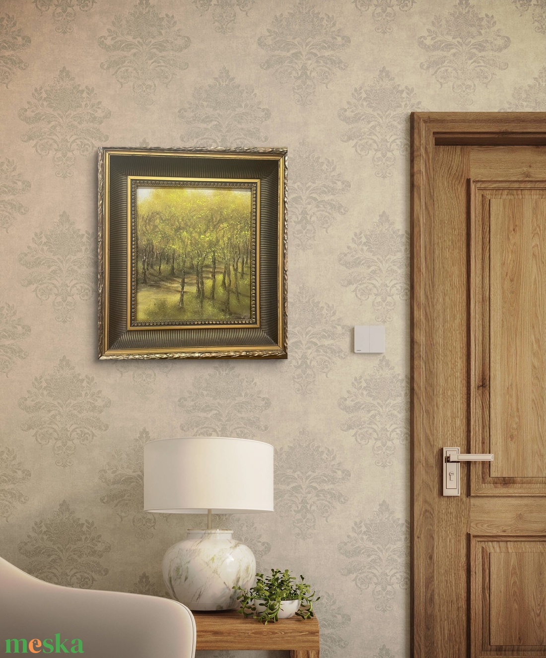 Erdei ösvény - olaj festmény - művészet - festmény - akril - Meska.hu