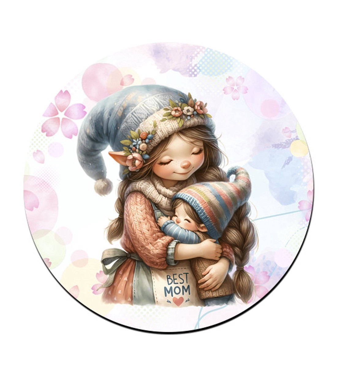 Cuki Anya manó & Kisfia bögre alátét -  - Meska.hu