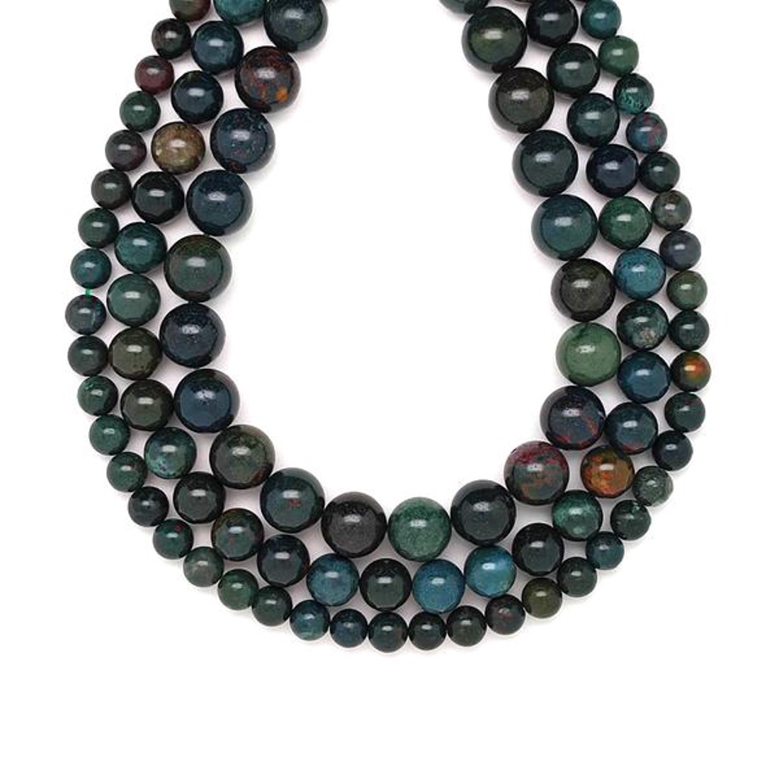 Heliotróp golyó 10-11mm  ékszerkészítő alapanyag (füzér) - kellékek & szerszámok - ásvány alapanyag - ásványfüzér - Meska.hu