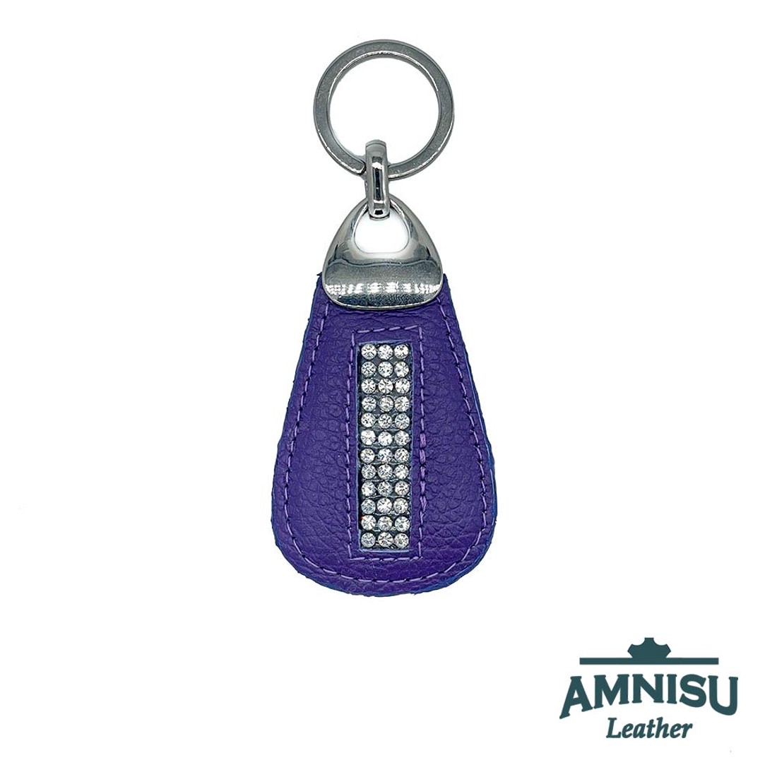 Lila csepp alakú kristály köves kulcstartó H4023 - táska & tok - kulcstartó & táskadísz - kulcstartó - Meska.hu