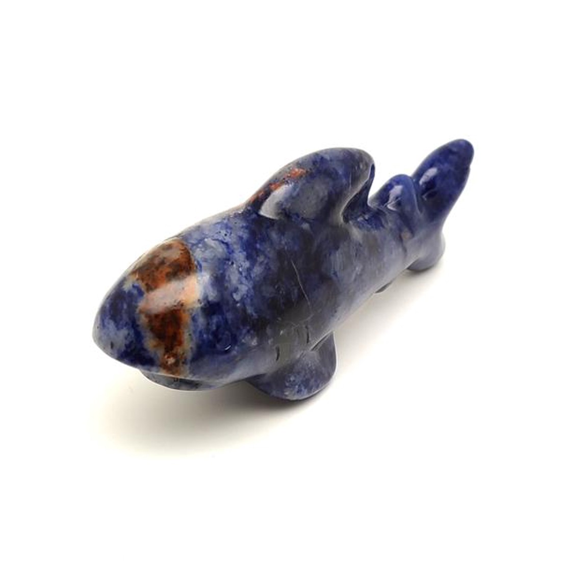 Szodalit cápa 10x5cm - kellékek & szerszámok - ásvány alapanyag - Meska.hu