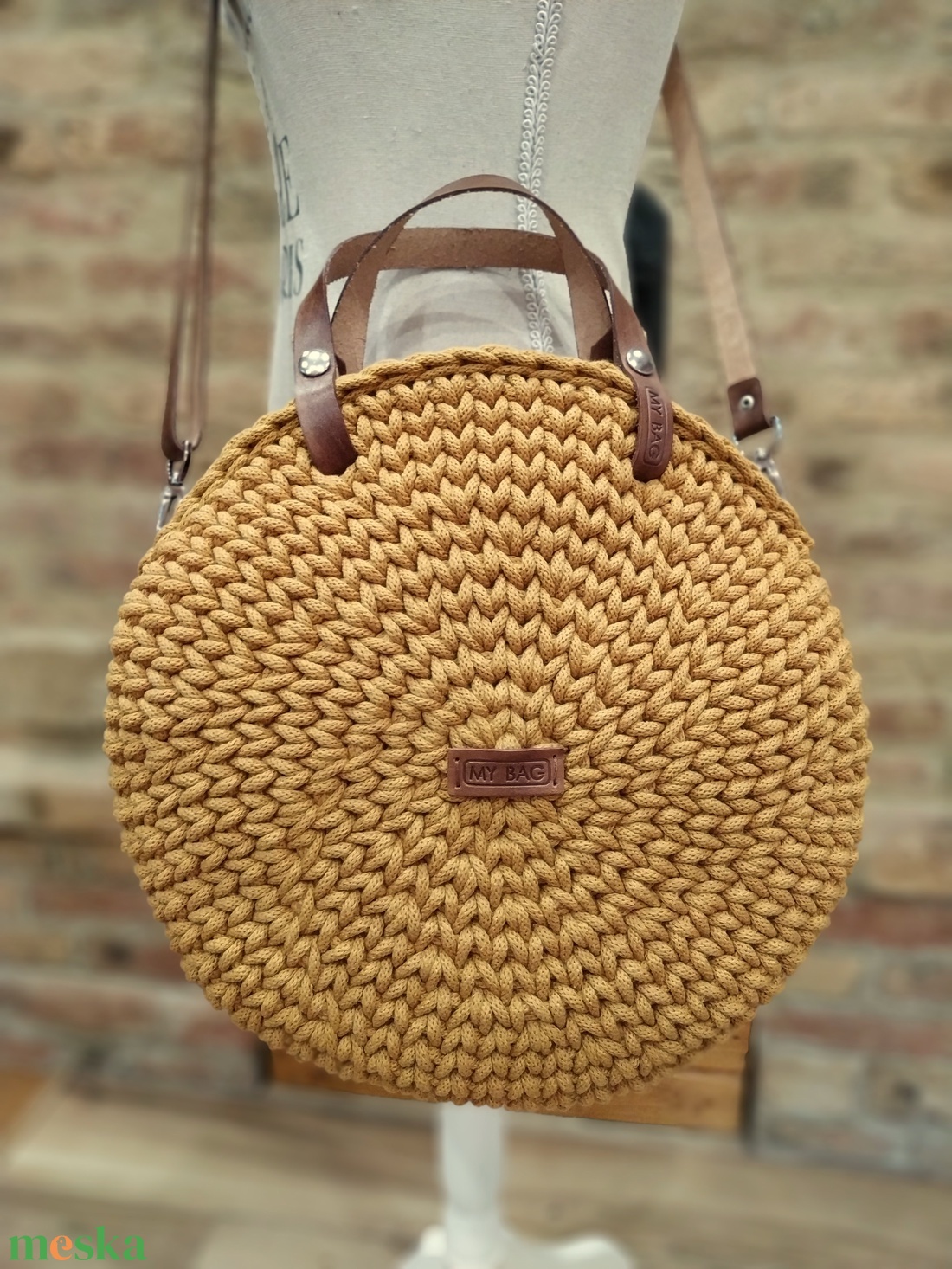 Horgolt női körtáska mustársárga színben - Crossbody - táska & tok - kézitáska & válltáska - vállon átvethető táska - Meska.hu Horgolt női körtáska mustársárga színben - Crossbody - táska & tok - kézitáska & válltáska - vállon átvethető táska - Meska.hu