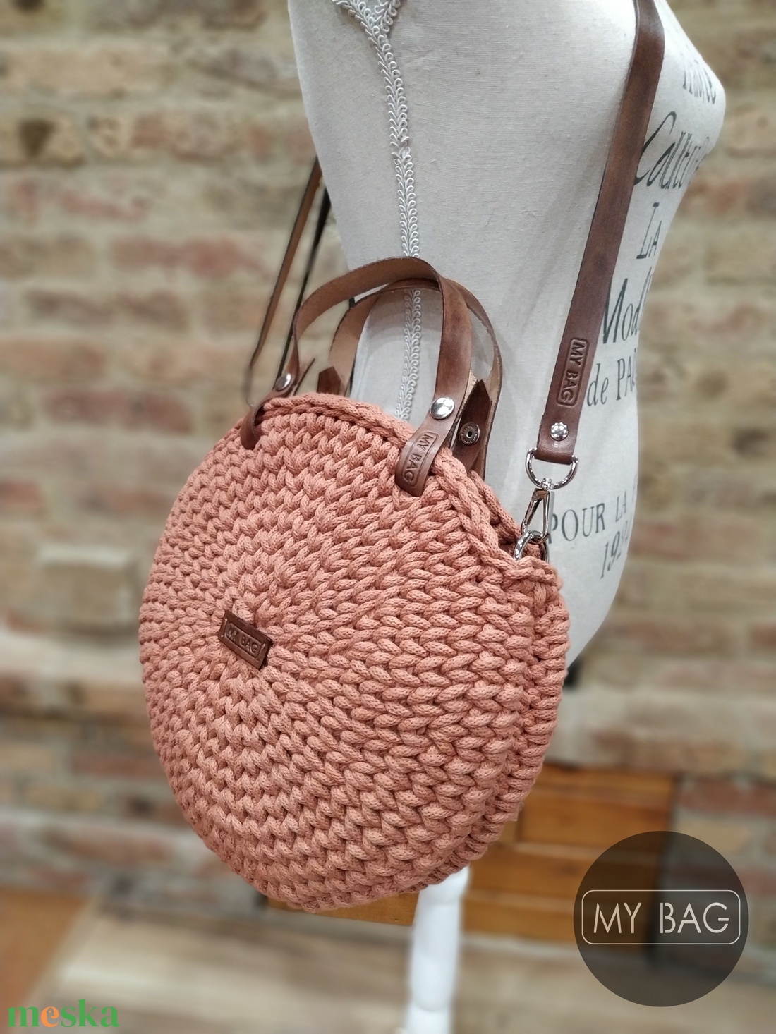 Horgolt női körtáska TERRAKOTTA színben - Crossbody - táska & tok - kézitáska & válltáska - vállon átvethető táska - Meska.hu Horgolt női körtáska TERRAKOTTA színben - Crossbody - táska & tok - kézitáska & válltáska - vállon átvethető táska - Meska.hu