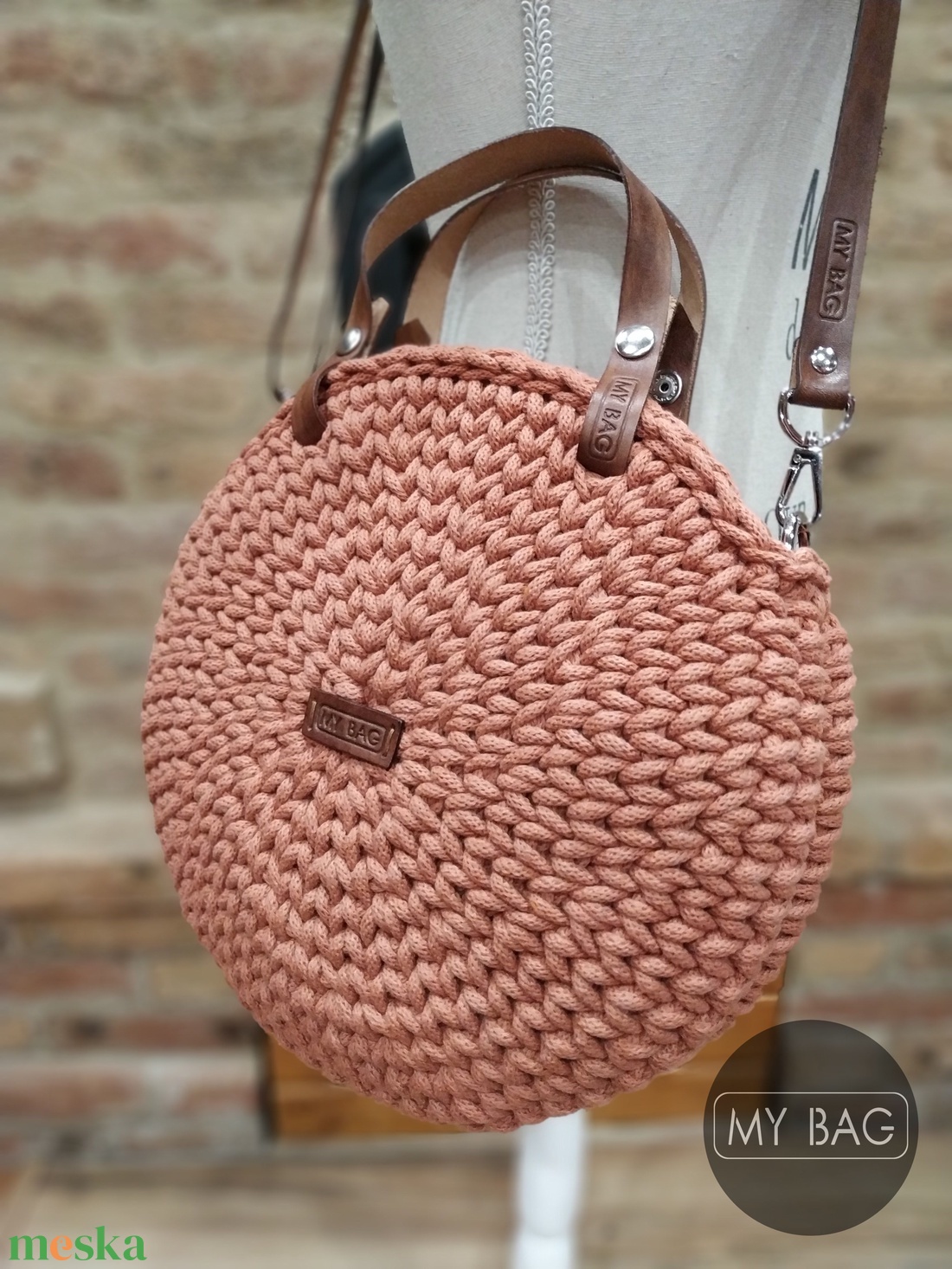Horgolt női körtáska TERRAKOTTA színben - Crossbody - táska & tok - kézitáska & válltáska - vállon átvethető táska - Meska.hu Horgolt női körtáska TERRAKOTTA színben - Crossbody - táska & tok - kézitáska & válltáska - vállon átvethető táska - Meska.hu