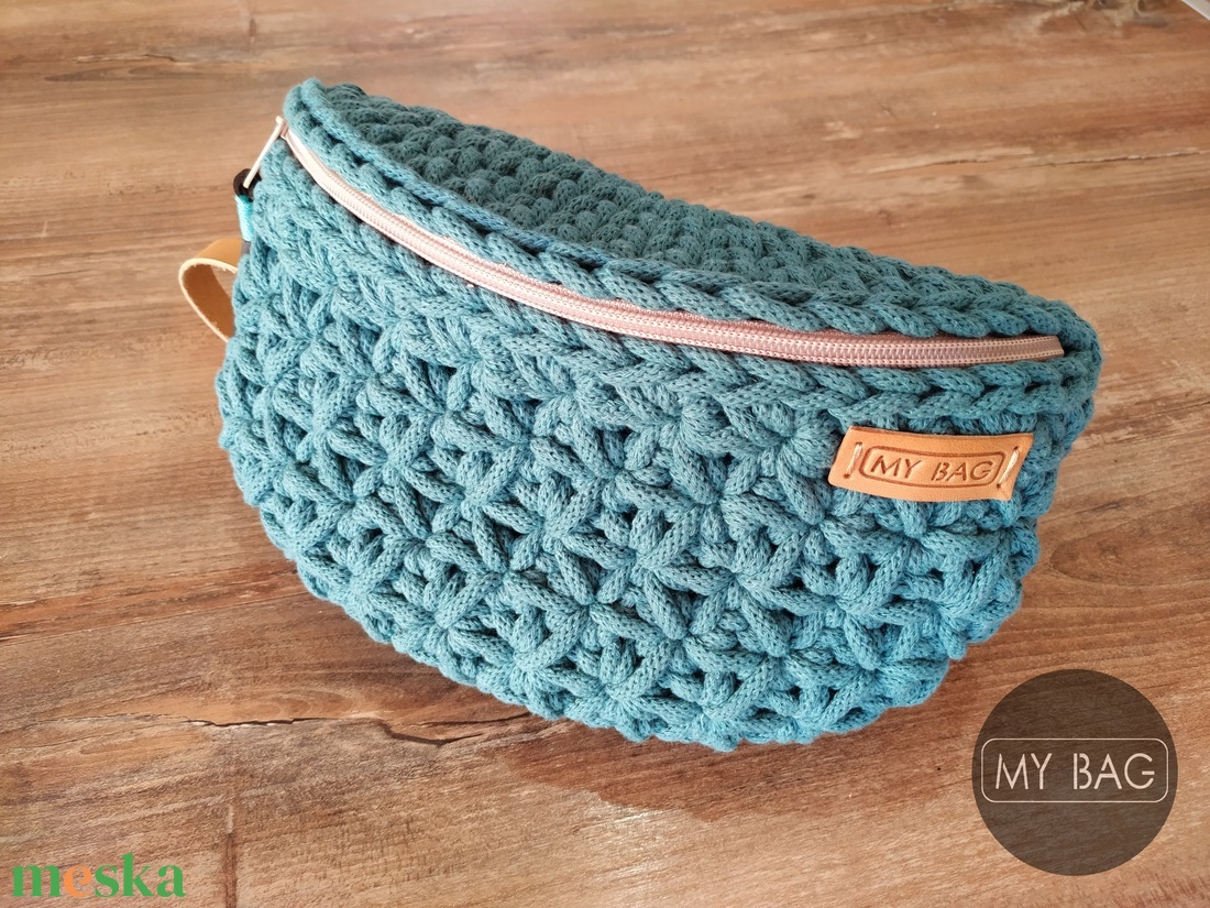 Horgolt övtáska jázmin mintával - TEAL - táska & tok - övtáska - Meska.hu Horgolt övtáska jázmin mintával - TEAL - táska & tok - övtáska - Meska.hu