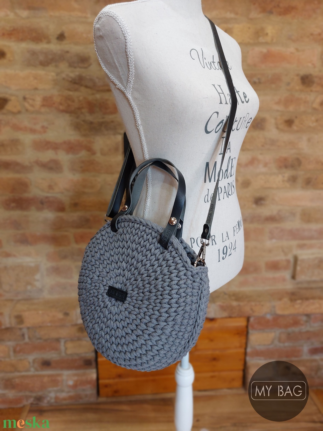 Horgolt női körtáska STONE GREY színben - Crossbody - táska & tok - kézitáska & válltáska - vállon átvethető táska - Meska.hu Horgolt női körtáska STONE GREY színben - Crossbody - táska & tok - kézitáska & válltáska - vállon átvethető táska - Meska.hu