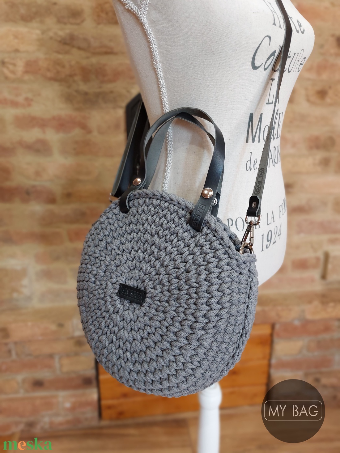 Horgolt női körtáska STONE GREY színben - Crossbody - táska & tok - kézitáska & válltáska - vállon átvethető táska - Meska.hu Horgolt női körtáska STONE GREY színben - Crossbody - táska & tok - kézitáska & válltáska - vállon átvethető táska - Meska.hu