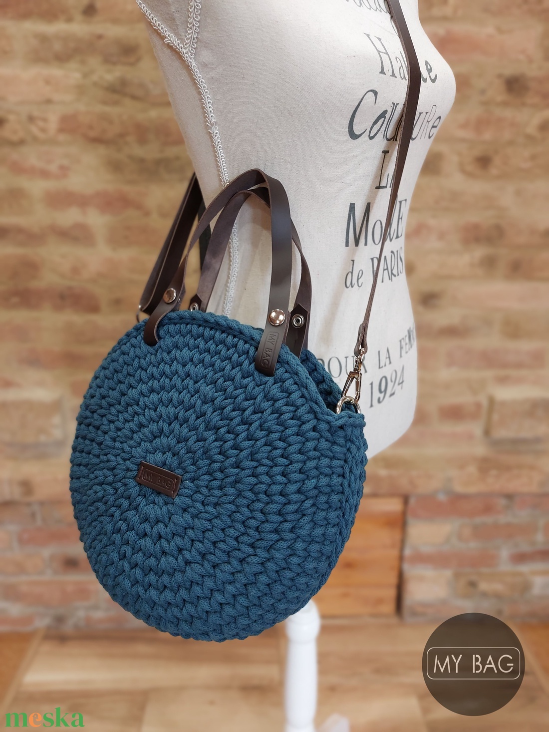 Horgolt női körtáska PETROL színben - Crossbody - táska & tok - kézitáska & válltáska - vállon átvethető táska - Meska.hu Horgolt női körtáska PETROL színben - Crossbody - táska & tok - kézitáska & válltáska - vállon átvethető táska - Meska.hu