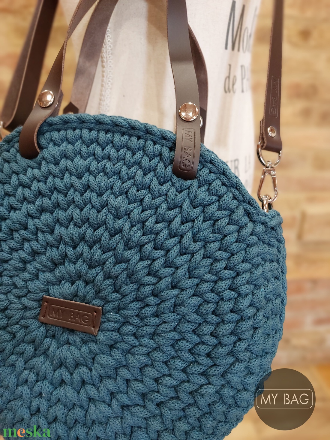 Horgolt női körtáska PETROL színben - Crossbody - táska & tok - kézitáska & válltáska - vállon átvethető táska - Meska.hu Horgolt női körtáska PETROL színben - Crossbody - táska & tok - kézitáska & válltáska - vállon átvethető táska - Meska.hu