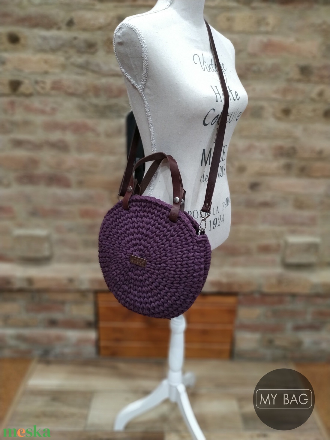 Horgolt női körtáska PADLIZSÁN színben - Crossbody - táska & tok - kézitáska & válltáska - vállon átvethető táska - Meska.hu Horgolt női körtáska PADLIZSÁN színben - Crossbody - táska & tok - kézitáska & válltáska - vállon átvethető táska - Meska.hu