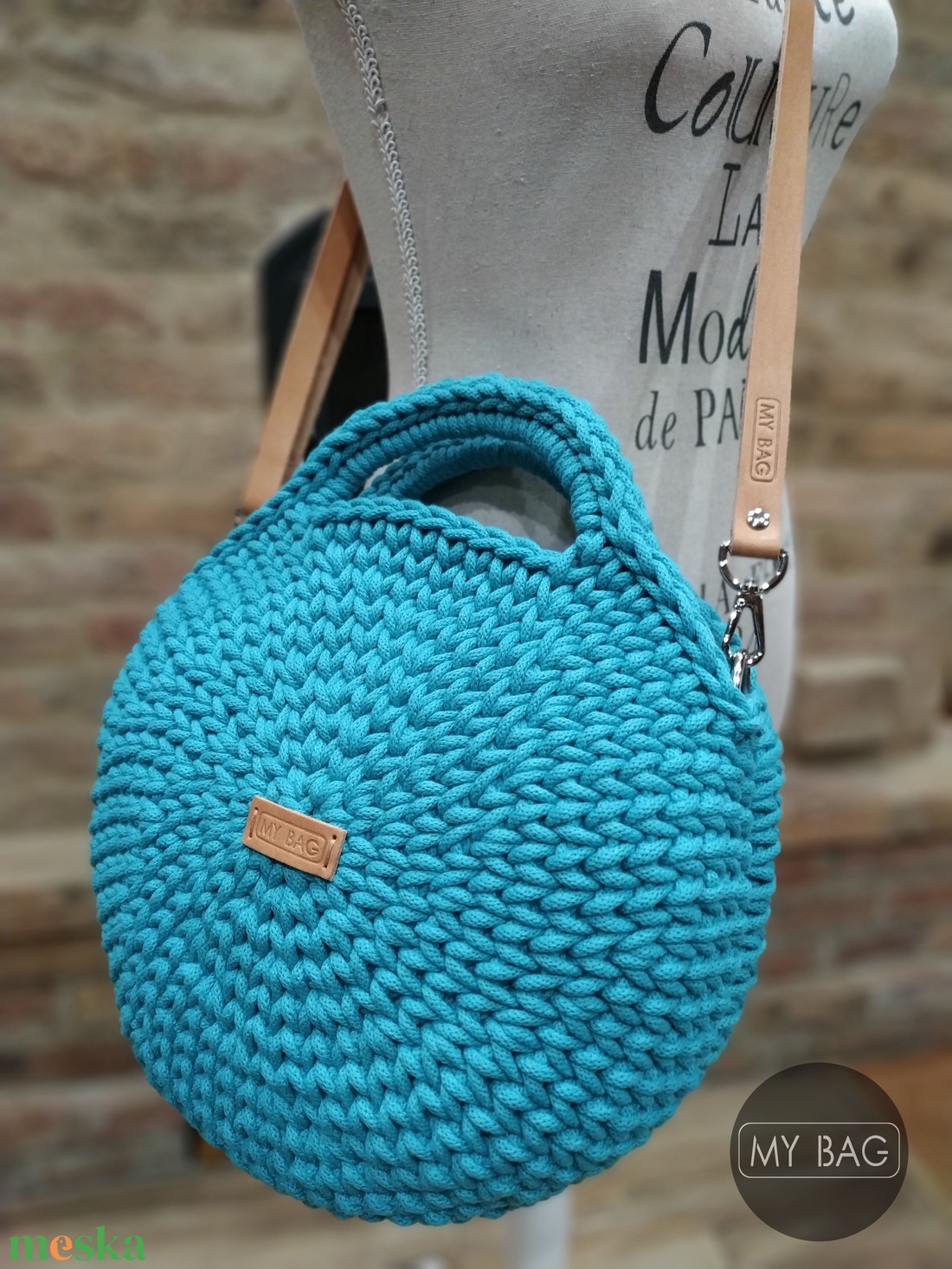 Horgolt női körtáska TÜRKIZKÉK színben - Crossbody - táska & tok - kézitáska & válltáska - vállon átvethető táska - Meska.hu Horgolt női körtáska TÜRKIZKÉK színben - Crossbody - táska & tok - kézitáska & válltáska - vállon átvethető táska - Meska.hu