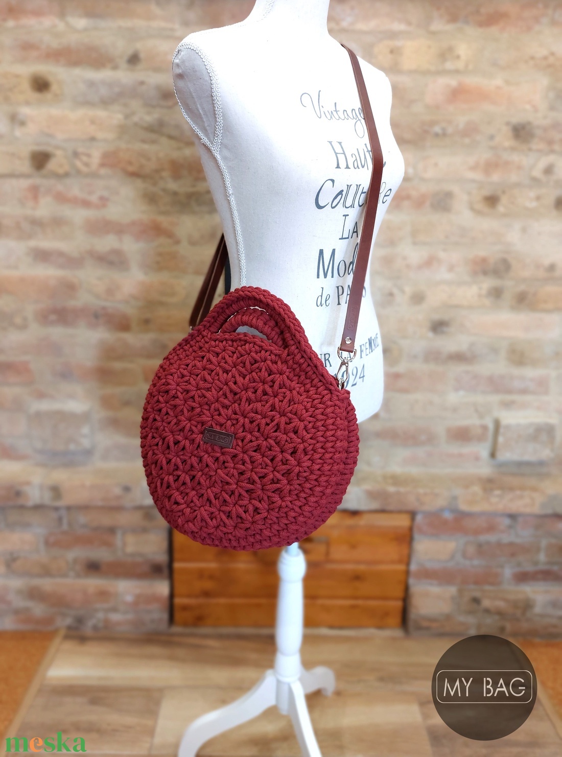 Horgolt női körtáska WINE RED színben - jázmin mintával - Crossbody - táska & tok - kézitáska & válltáska - vállon átvethető táska - Meska.hu Horgolt női körtáska WINE RED színben - jázmin mintával - Crossbody - táska & tok - kézitáska & válltáska - vállon átvethető táska - Meska.hu