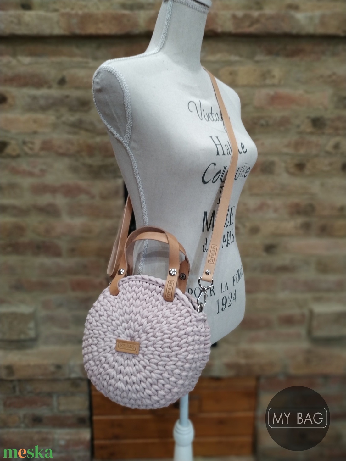 Horgolt női körtáska - MINI - Crossbody - PASTEL PINK - táska & tok - kézitáska & válltáska - vállon átvethető táska - Meska.hu Horgolt női körtáska - MINI - Crossbody - PASTEL PINK - táska & tok - kézitáska & válltáska - vállon átvethető táska - Meska.hu