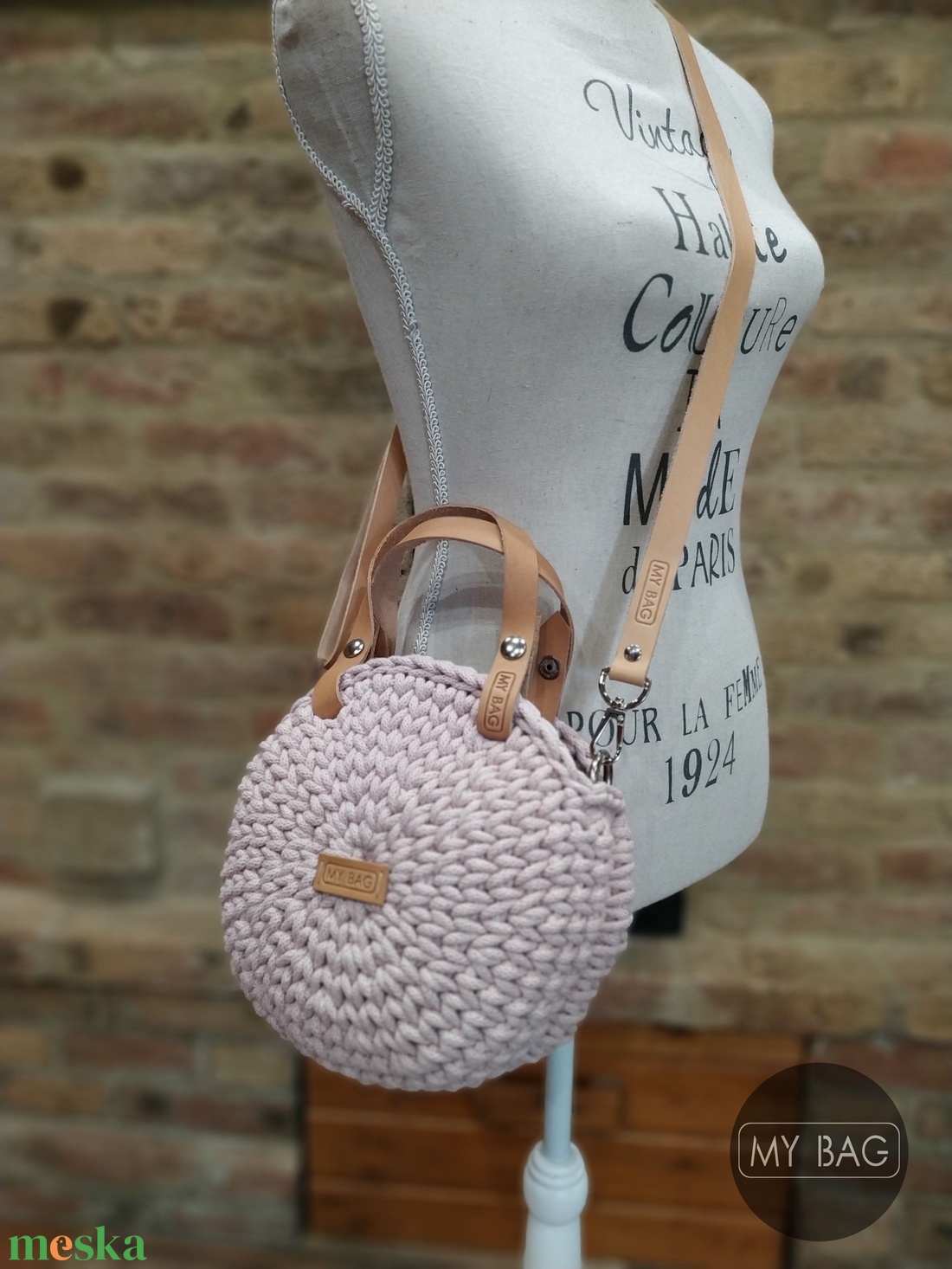 Horgolt női körtáska - MINI - Crossbody - PASTEL PINK - táska & tok - kézitáska & válltáska - vállon átvethető táska - Meska.hu Horgolt női körtáska - MINI - Crossbody - PASTEL PINK - táska & tok - kézitáska & válltáska - vállon átvethető táska - Meska.hu