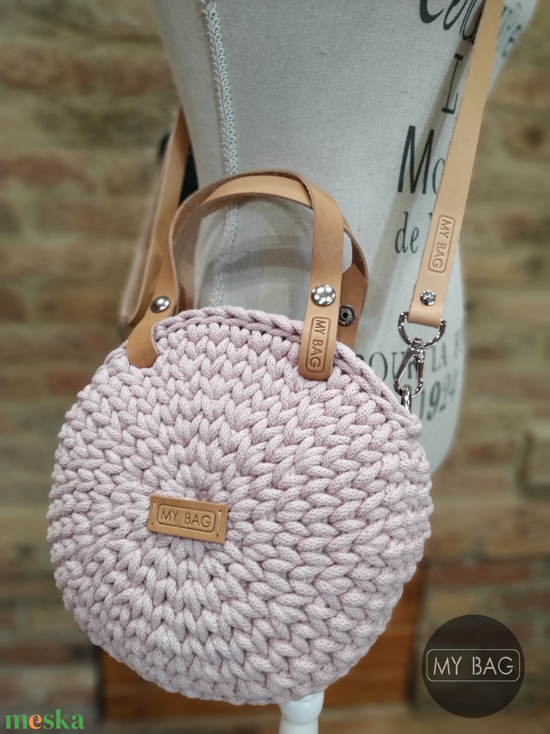 Horgolt női körtáska - MINI - Crossbody - PASTEL PINK - táska & tok - kézitáska & válltáska - vállon átvethető táska - Meska.hu Horgolt női körtáska - MINI - Crossbody - PASTEL PINK - táska & tok - kézitáska & válltáska - vállon átvethető táska - Meska.hu