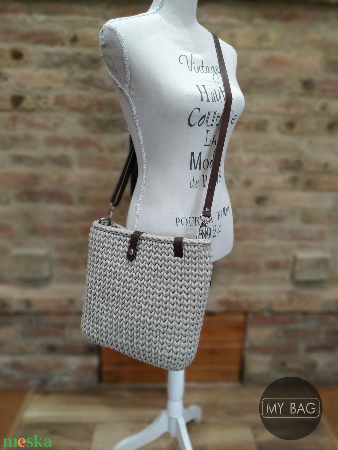 Horgolt női crossbody táska BIG - HOMOK színben - táska & tok - kézitáska & válltáska - vállon átvethető táska - Meska.hu Horgolt női crossbody táska BIG - HOMOK színben - táska & tok - kézitáska & válltáska - vállon átvethető táska - Meska.hu