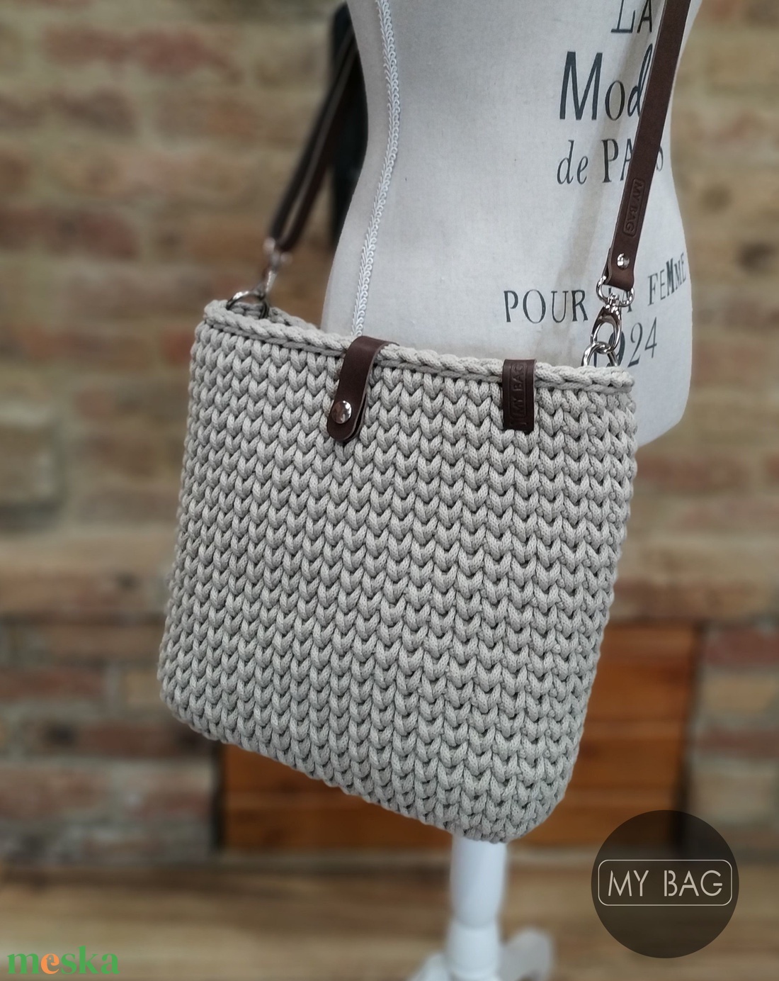Horgolt női crossbody táska BIG - HOMOK színben - táska & tok - kézitáska & válltáska - vállon átvethető táska - Meska.hu Horgolt női crossbody táska BIG - HOMOK színben - táska & tok - kézitáska & válltáska - vállon átvethető táska - Meska.hu