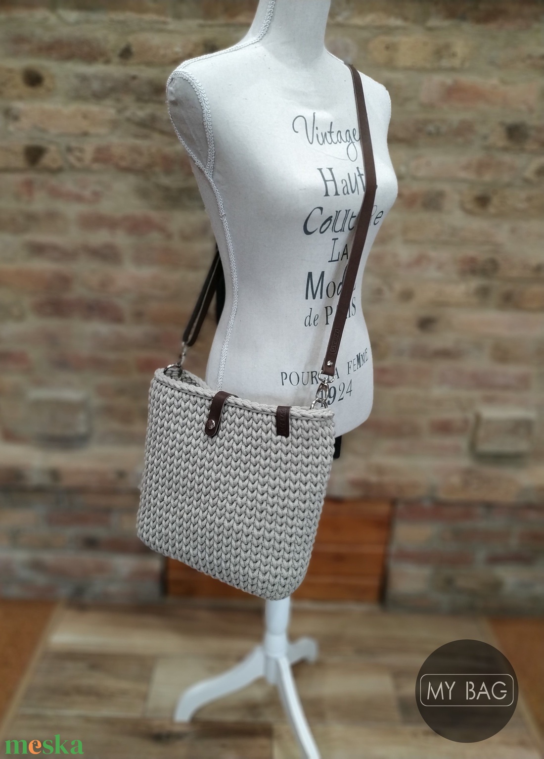 Horgolt női crossbody táska BIG - HOMOK színben - táska & tok - kézitáska & válltáska - vállon átvethető táska - Meska.hu Horgolt női crossbody táska BIG - HOMOK színben - táska & tok - kézitáska & válltáska - vállon átvethető táska - Meska.hu