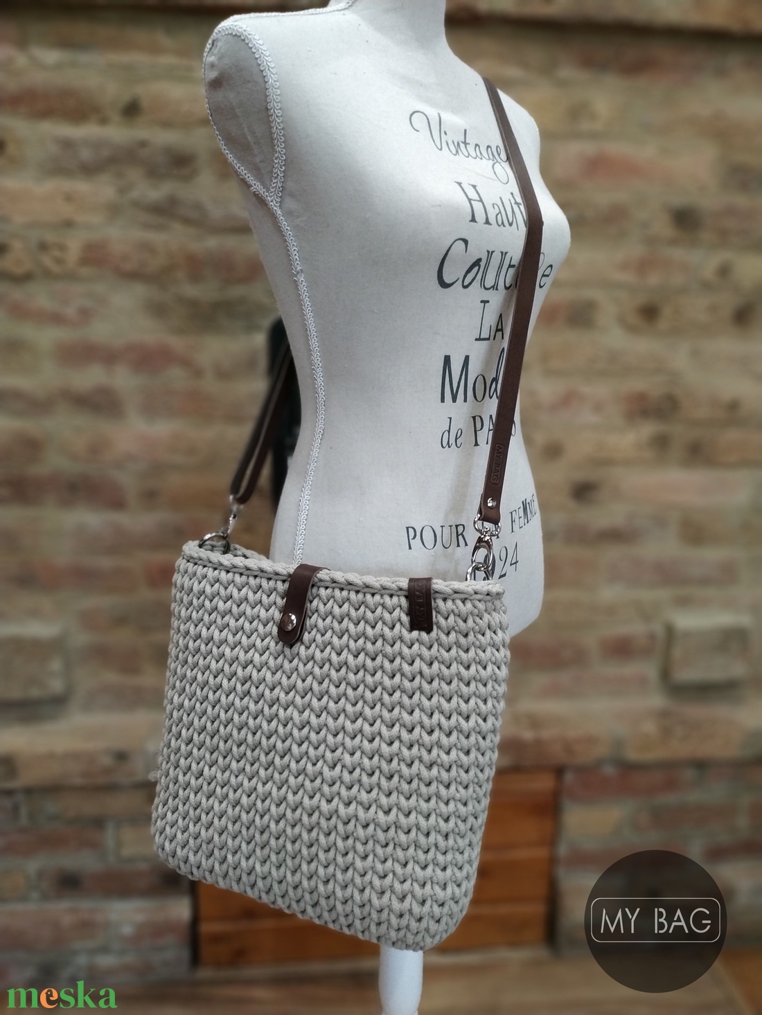 Horgolt női crossbody táska BIG - HOMOK színben - táska & tok - kézitáska & válltáska - vállon átvethető táska - Meska.hu Horgolt női crossbody táska BIG - HOMOK színben - táska & tok - kézitáska & válltáska - vállon átvethető táska - Meska.hu