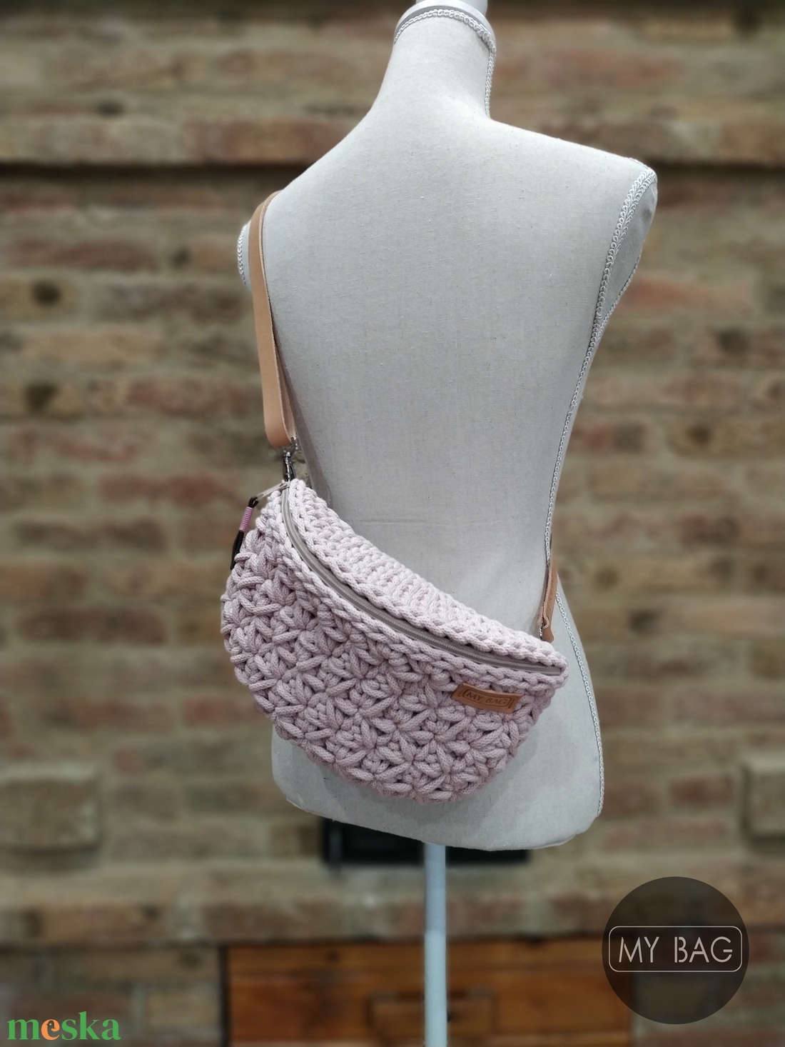 Horgolt övtáska jázmin mintával - PASTEL PINK - táska & tok - övtáska - Meska.hu Horgolt övtáska jázmin mintával - PASTEL PINK - táska & tok - övtáska - Meska.hu