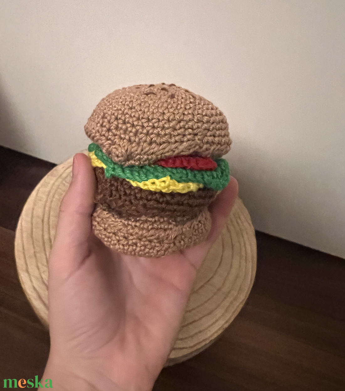 Horgolt hamburger - játék & sport - plüssállat & játékfigura - más figura - Meska.hu