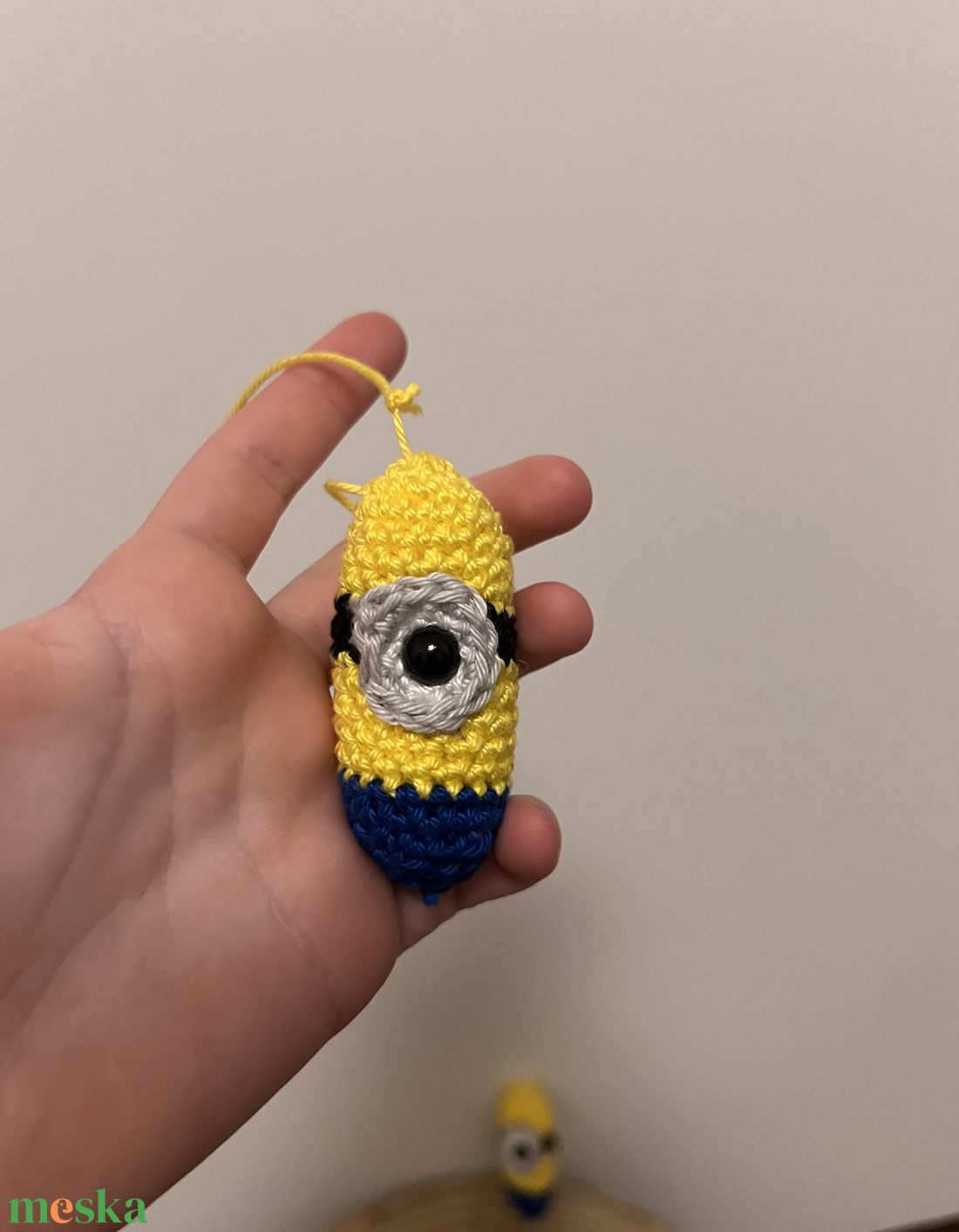 Horgolt Minion - játék & sport - plüssállat & játékfigura - más figura - Meska.hu