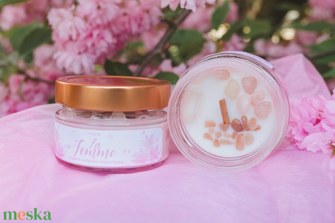 La Femme szójaviasz illatgyertya - otthon & életmód - gyertya, illat, aroma - gyertya - Meska.hu