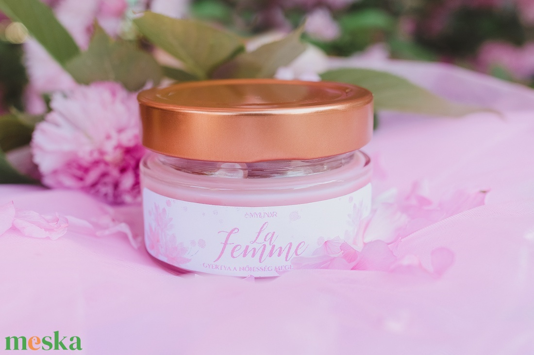 La Femme szójaviasz illatgyertya - otthon & életmód - gyertya, illat, aroma - gyertya - Meska.hu