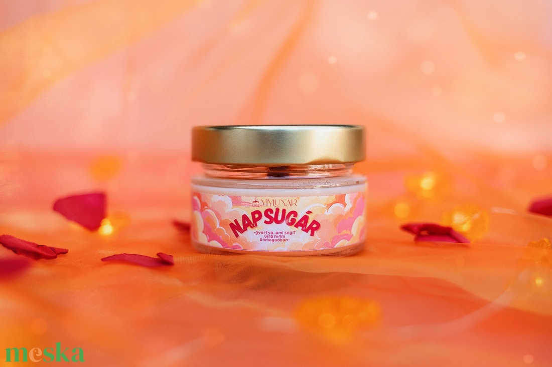 Napsugár szójaviasz illatgyertya - otthon & életmód - gyertya, illat, aroma - gyertya - Meska.hu