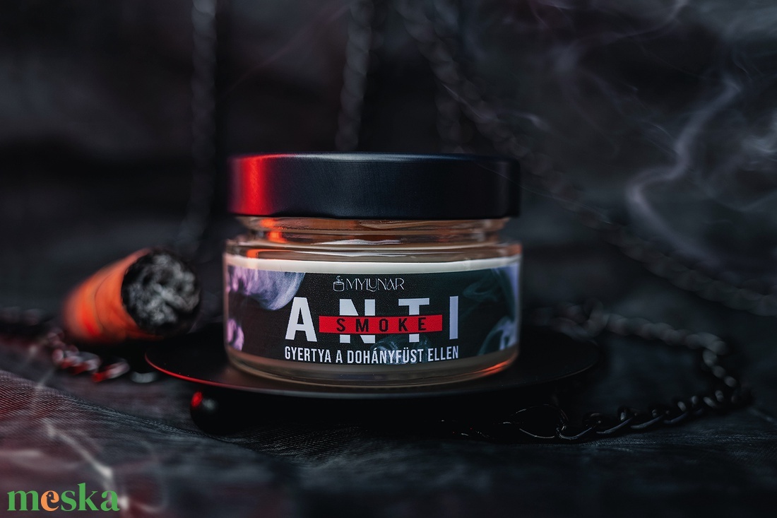 Anti Smoke szójaviasz illatgyertya - otthon & életmód - gyertya, illat, aroma - gyertya - Meska.hu