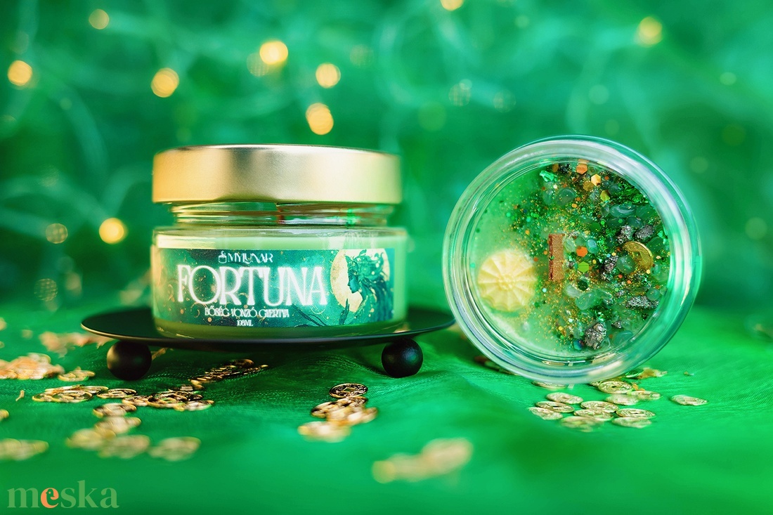 Fortuna szójaviasz illatgyertya - otthon & életmód - gyertya, illat, aroma - gyertya - Meska.hu