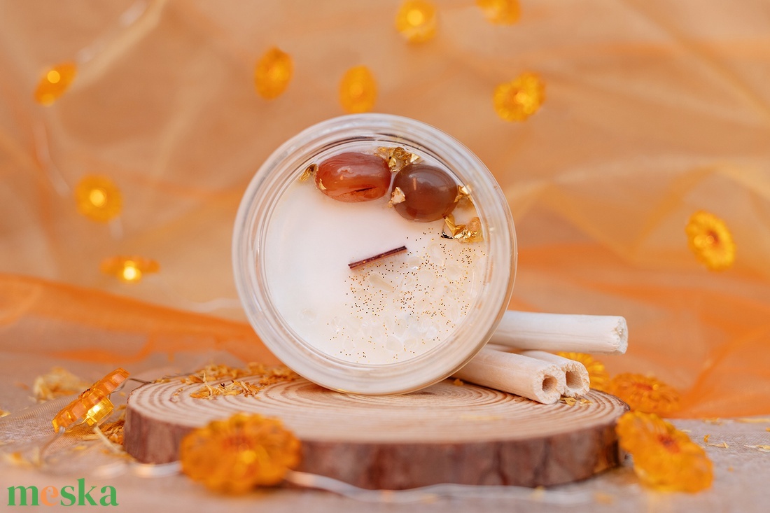 Good Vibes szójaviasz illatgyertya - otthon & életmód - gyertya, illat, aroma - gyertya - Meska.hu