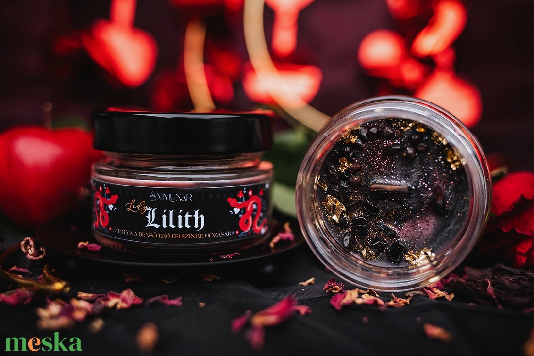 Lady Lilith szójaviasz illatgyertya - otthon & életmód - gyertya, illat, aroma - gyertya - Meska.hu
