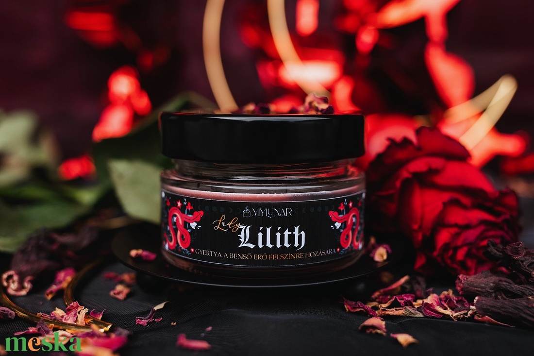 Lady Lilith szójaviasz illatgyertya - otthon & életmód - gyertya, illat, aroma - gyertya - Meska.hu