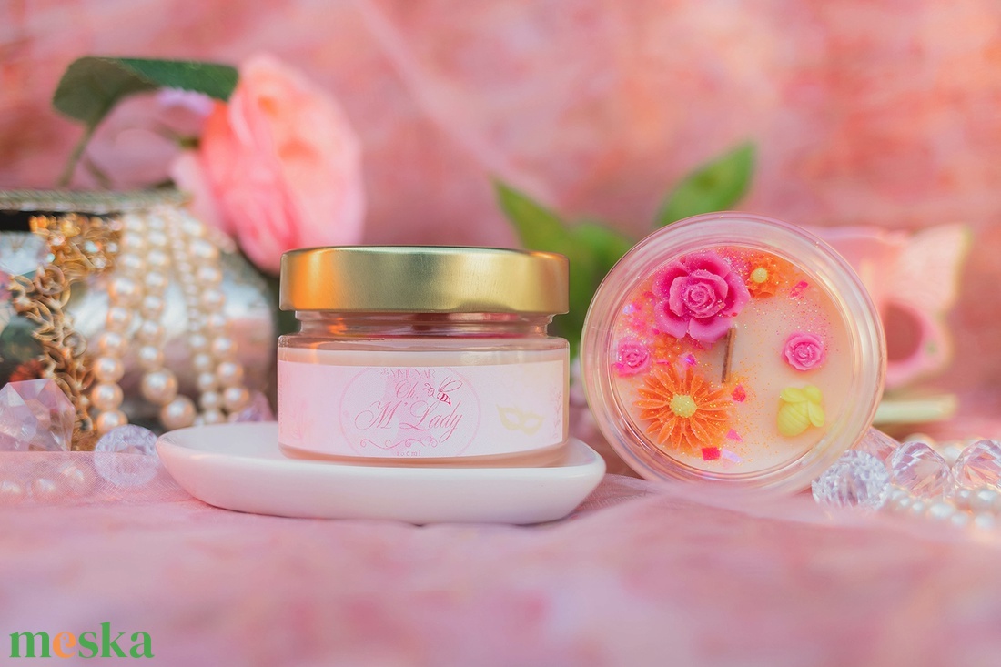 Oh, M�Lady szójaviasz illatgyertya - otthon & életmód - gyertya, illat, aroma - gyertya - Meska.hu