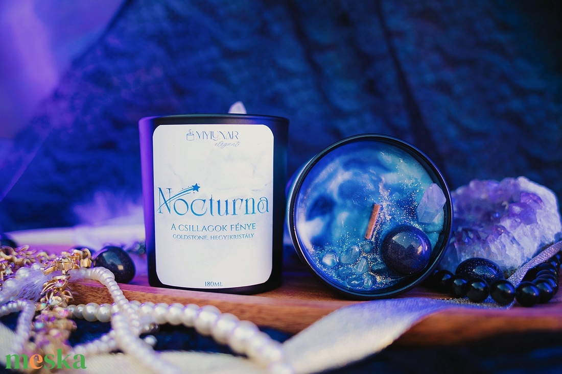 Nocturna szójaviasz illatgyertya - otthon & életmód - gyertya, illat, aroma - gyertya - Meska.hu